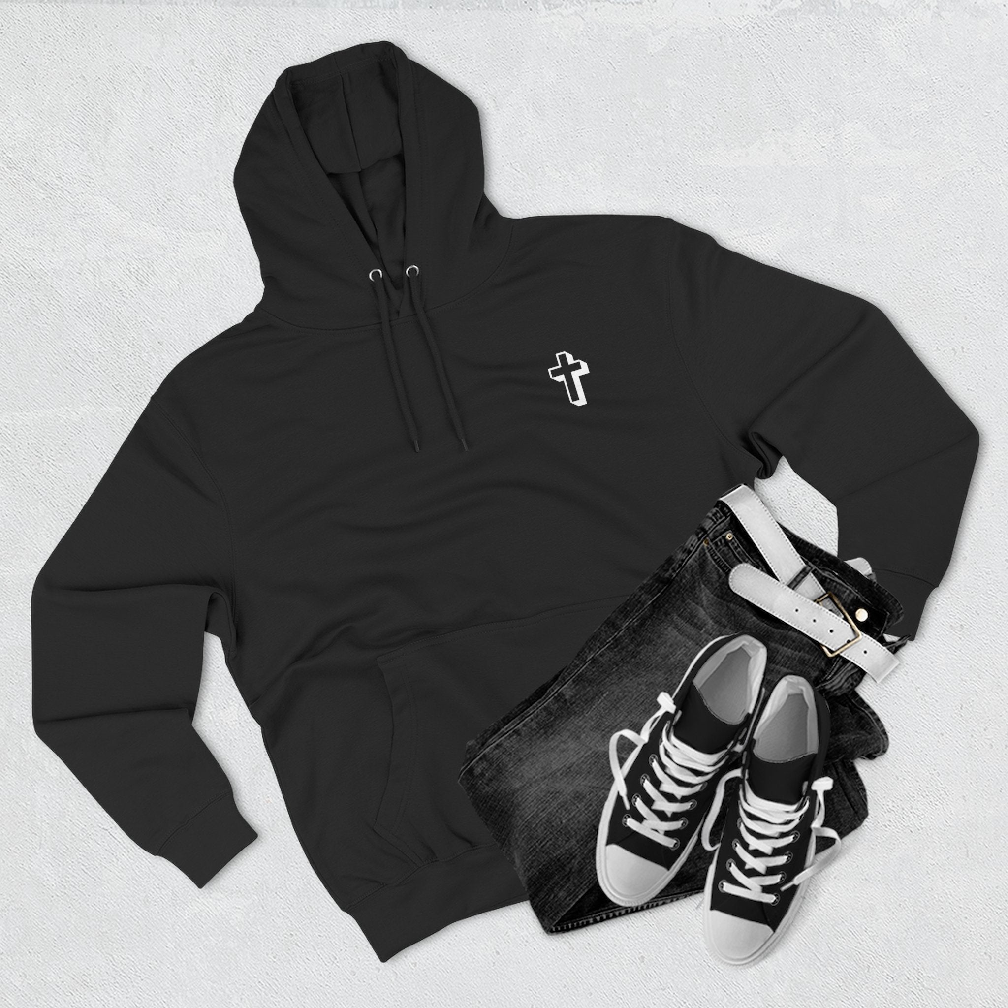 John 3:16 |Cozy Three-Panel Fleece Hoodie for All Seasons