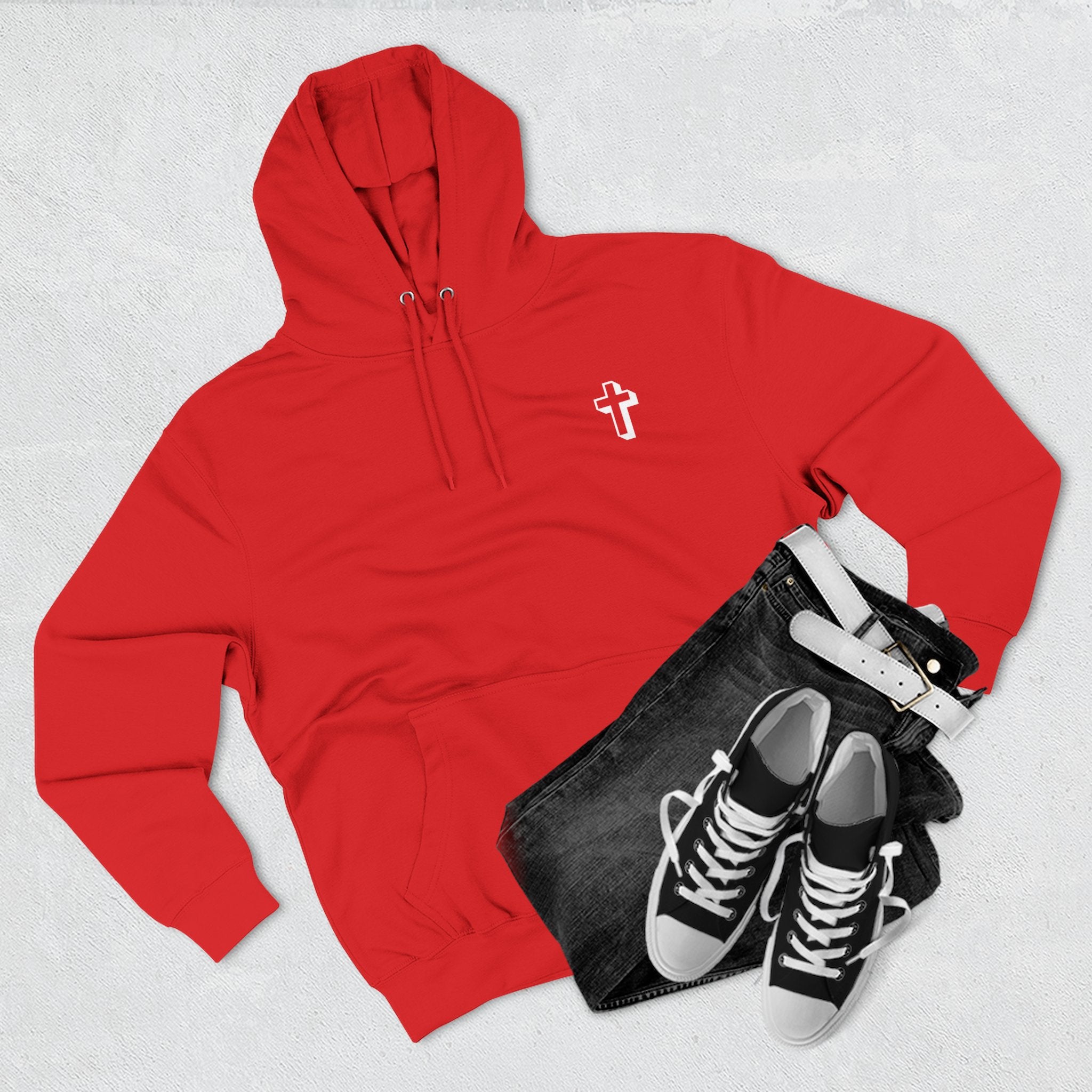 John 3:16 |Cozy Three-Panel Fleece Hoodie for All Seasons