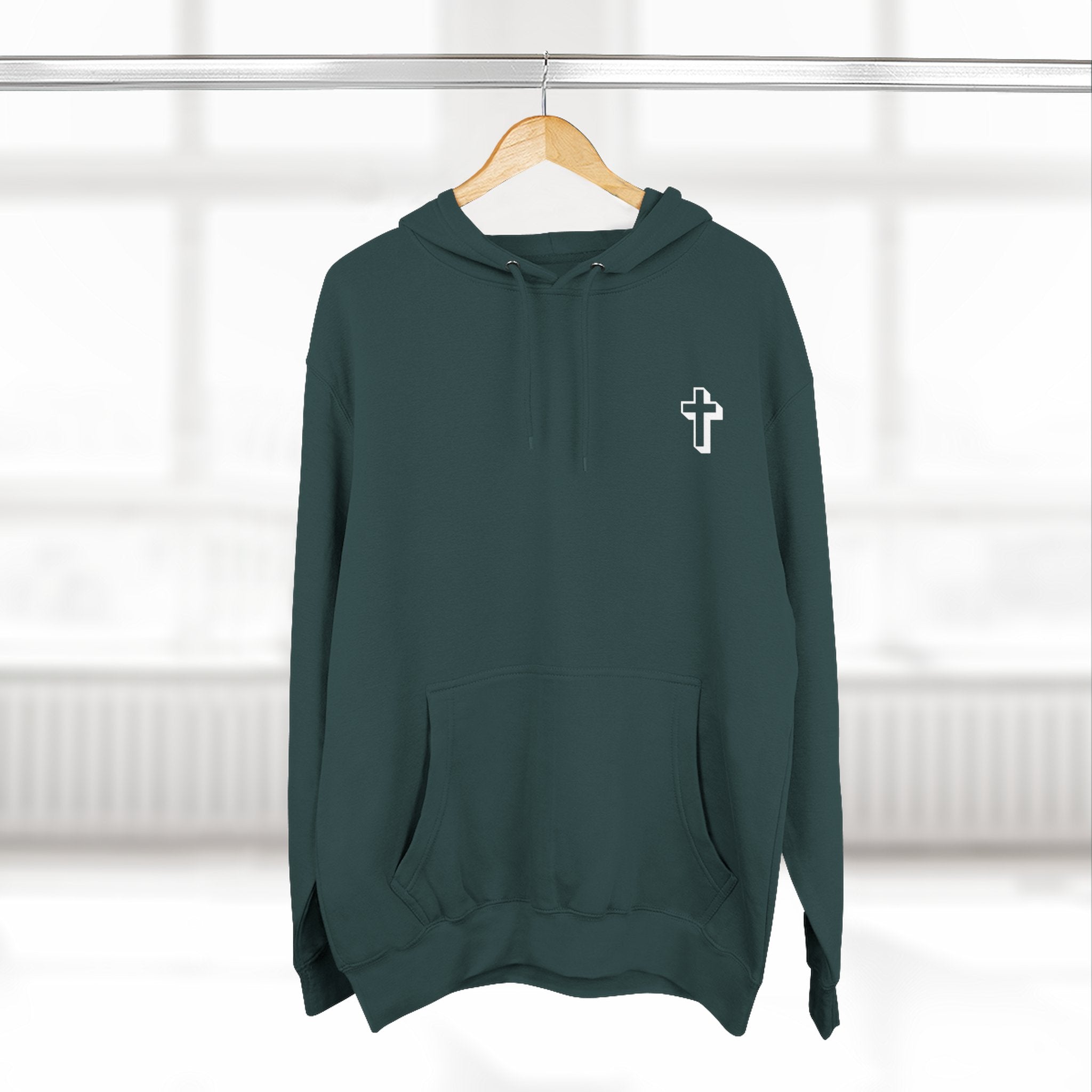 John 3:16 |Cozy Three-Panel Fleece Hoodie for All Seasons