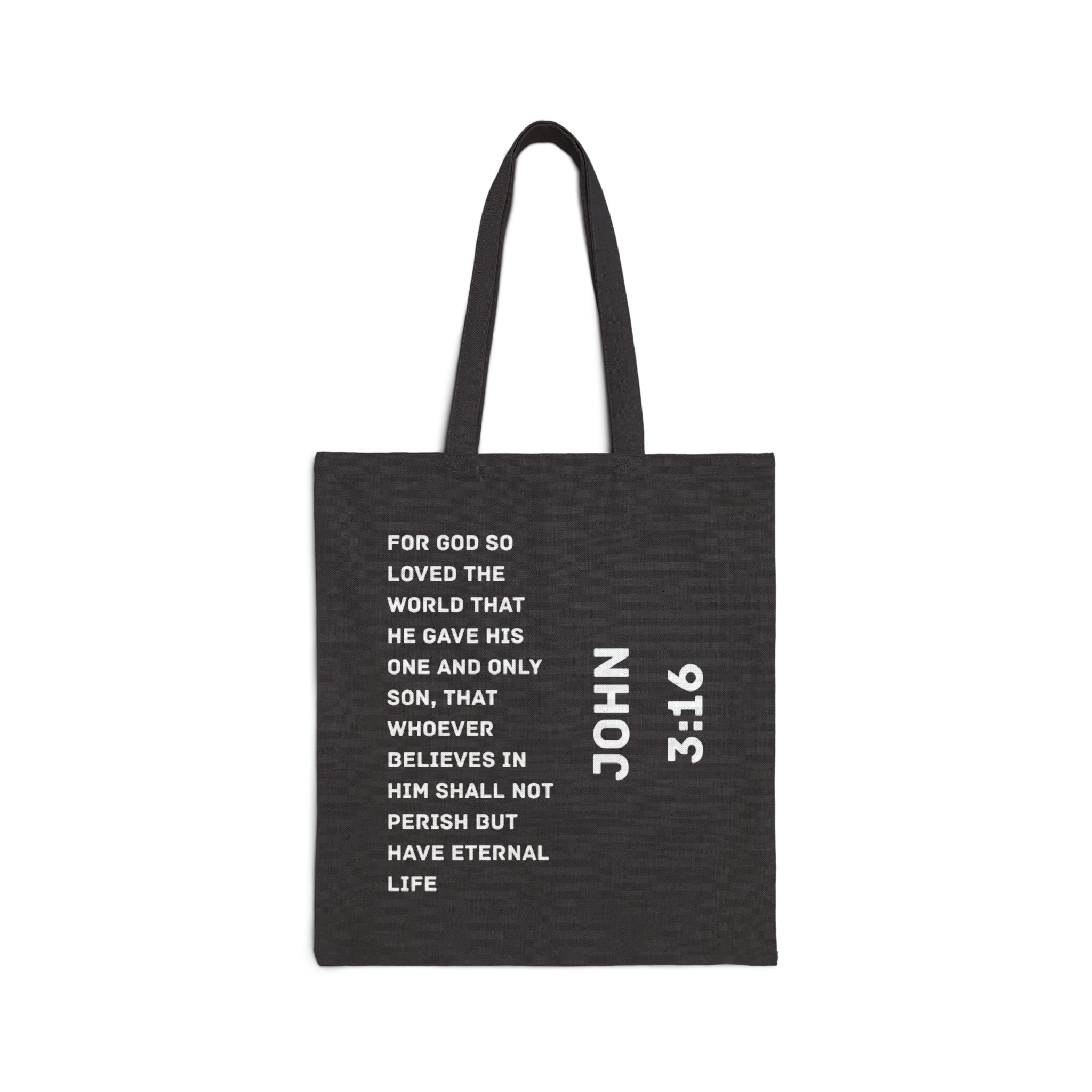 John 3:16 Cotton Canvas Tote Bag