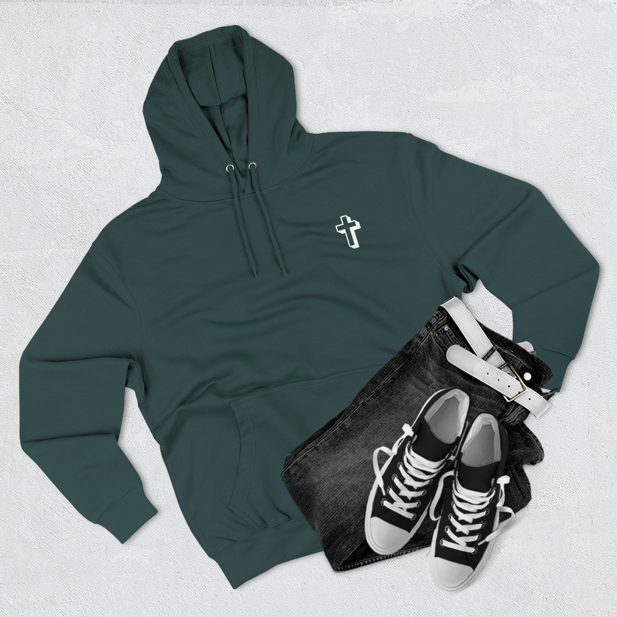 John 3:16 |Cozy Three-Panel Fleece Hoodie for All Seasons