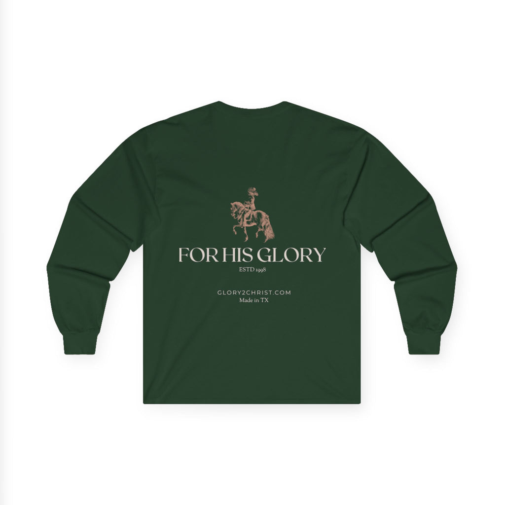 'For His Glory' Long Sleeve Tee