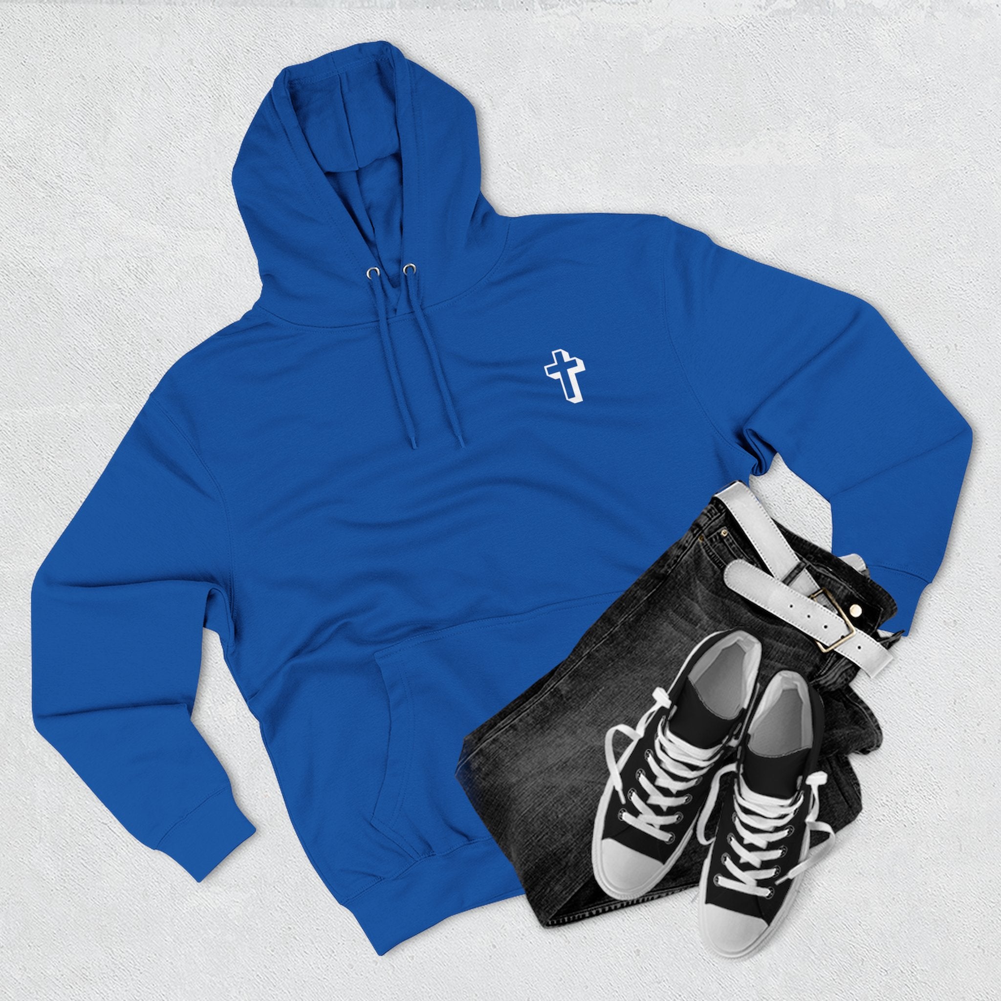 John 3:16 |Cozy Three-Panel Fleece Hoodie for All Seasons