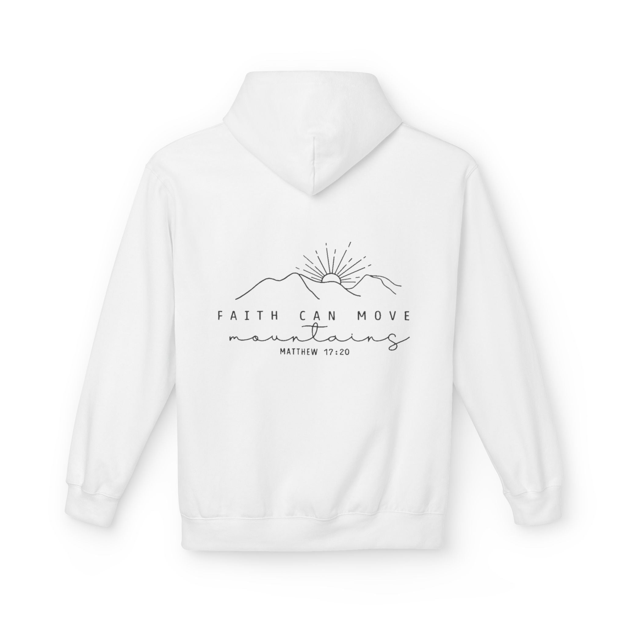 "Faith Can Move Mountains" - Unisex Softstyle Fleece