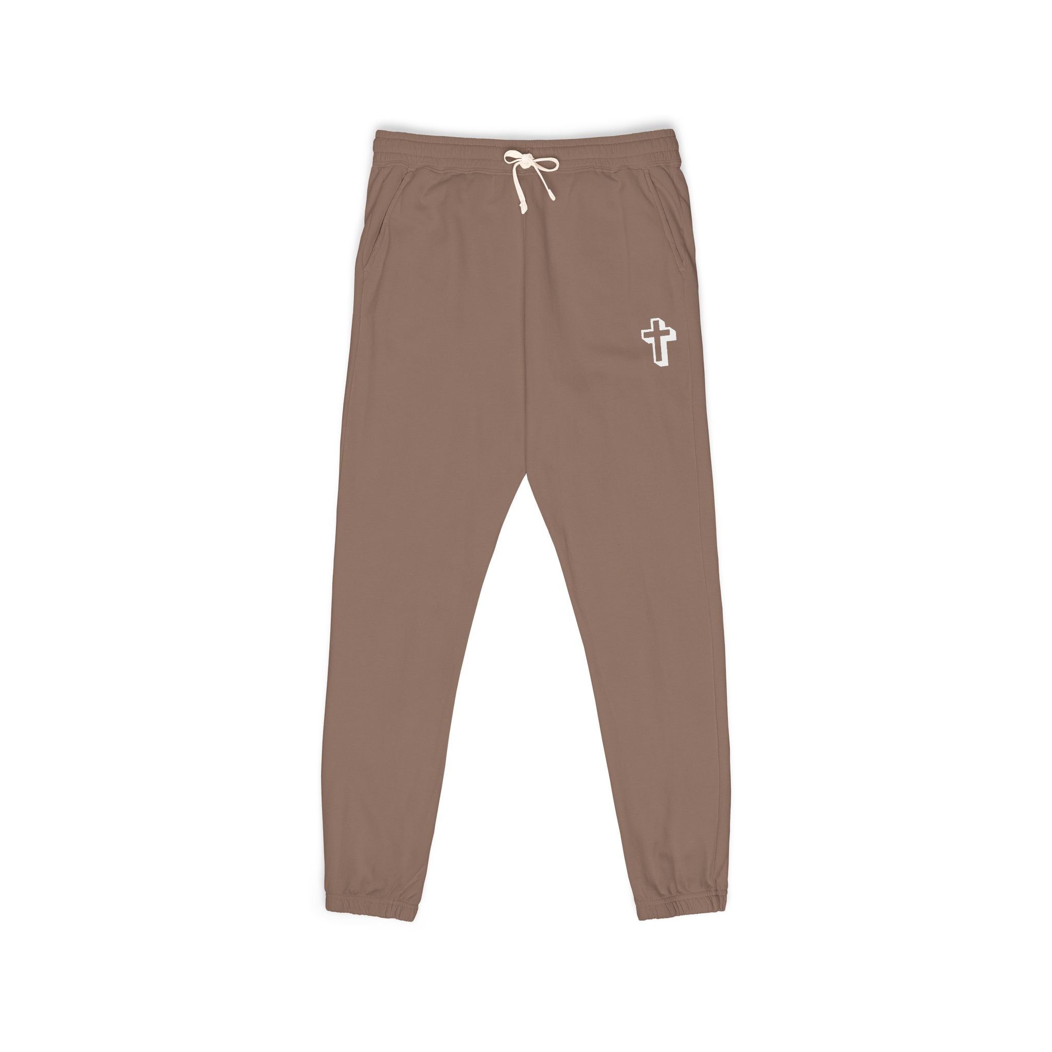 Cross |Cozy Unisex Garment-Dyed Fleece Sweatpants