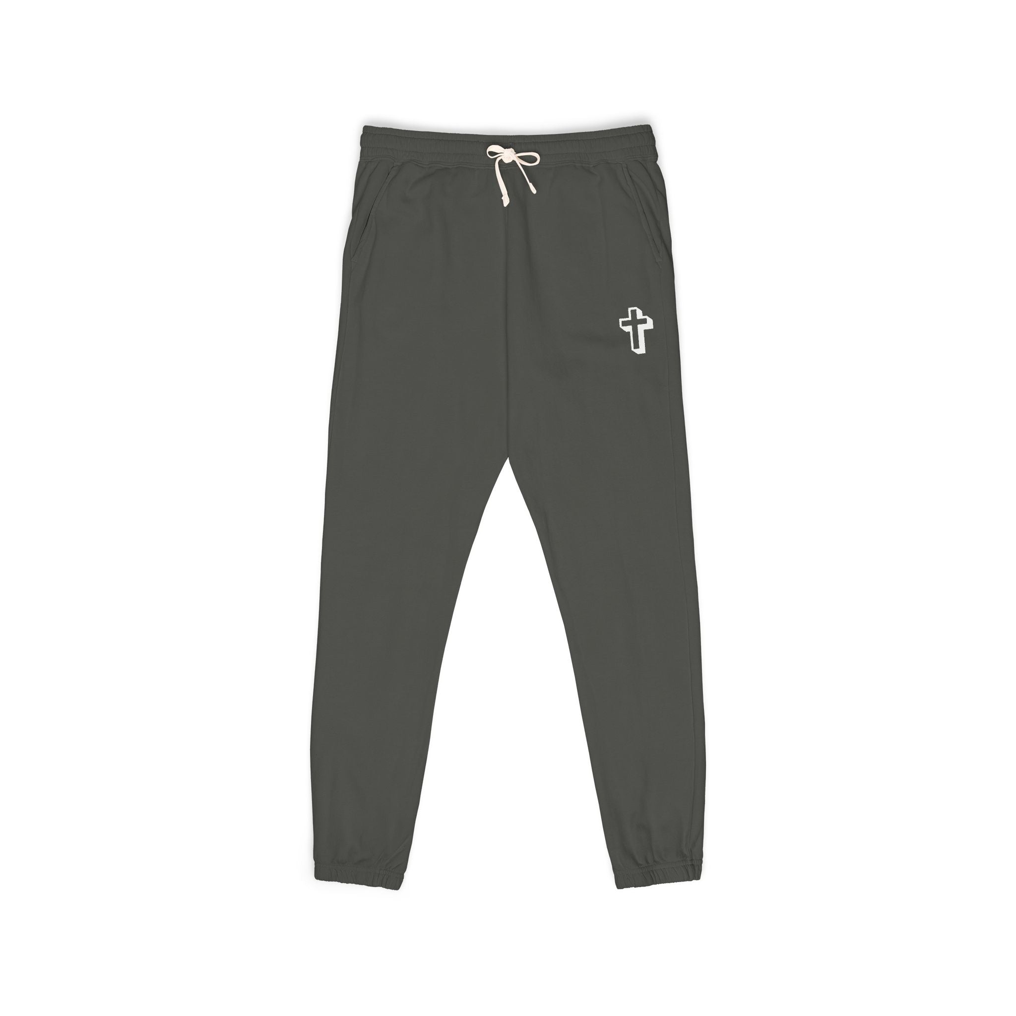 Cross |Cozy Unisex Garment-Dyed Fleece Sweatpants