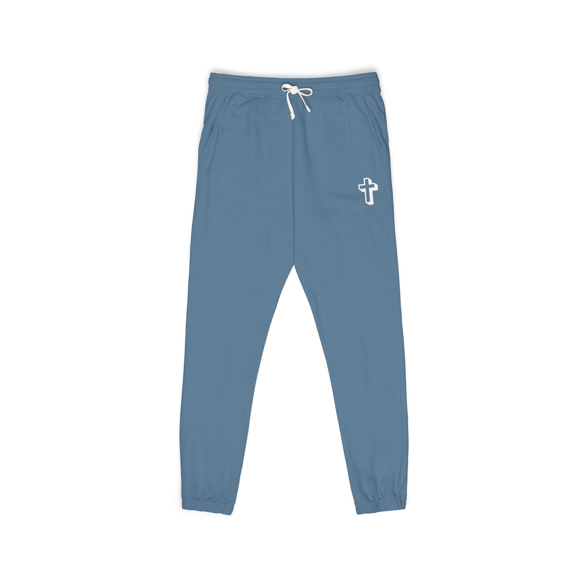 Cross |Cozy Unisex Garment-Dyed Fleece Sweatpants